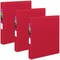 Avery Durable 3 Ring Binder, 1 Inch Slant Rings, 3 Red Binders (27201)